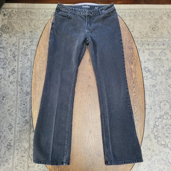 Simply Vera Vera Wang Faded Black Mid-rise Bootcut Jeans Size Women's 8 - Picture 2 of 11